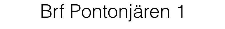 Brf Pontonj�ren 1